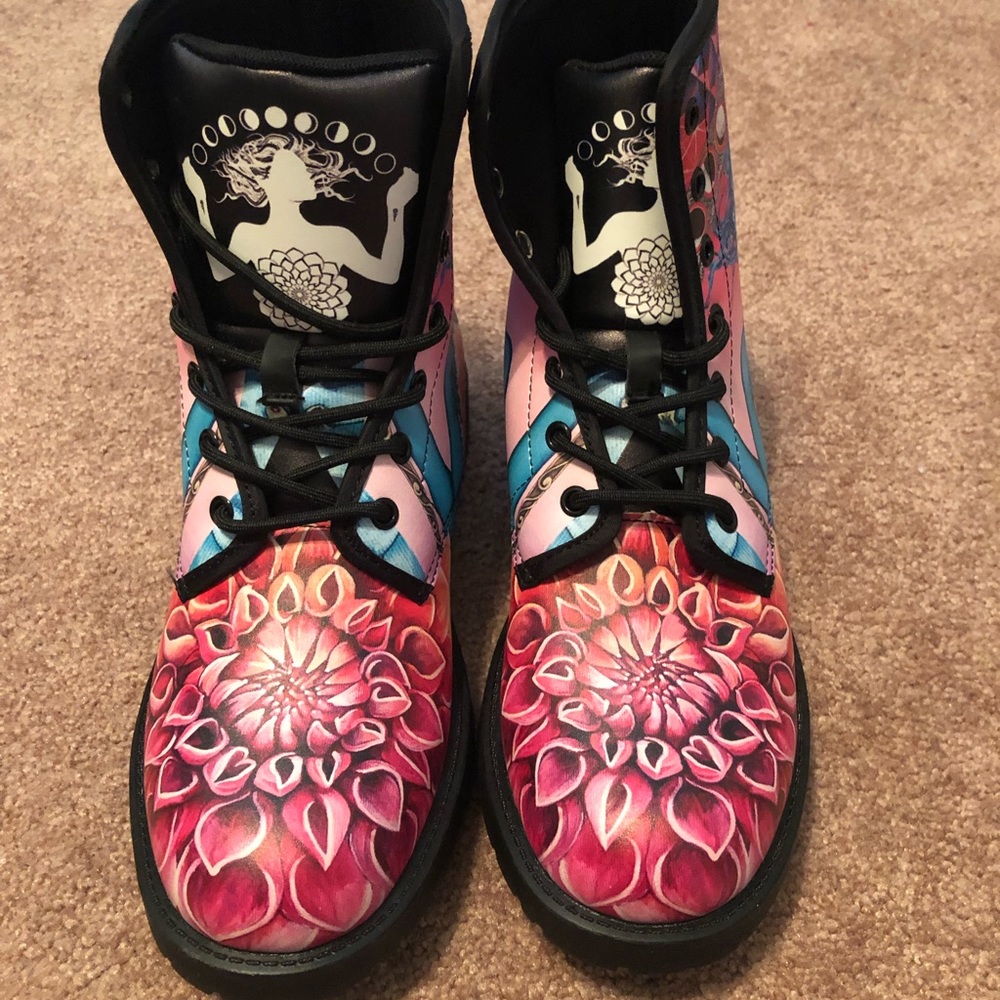 Hand painted boots